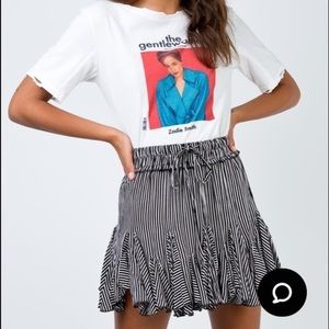 Princess Polly Walk The Line Striped Miniskirt Size Medium